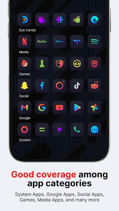 Nova Dark Icon Pack screenshot