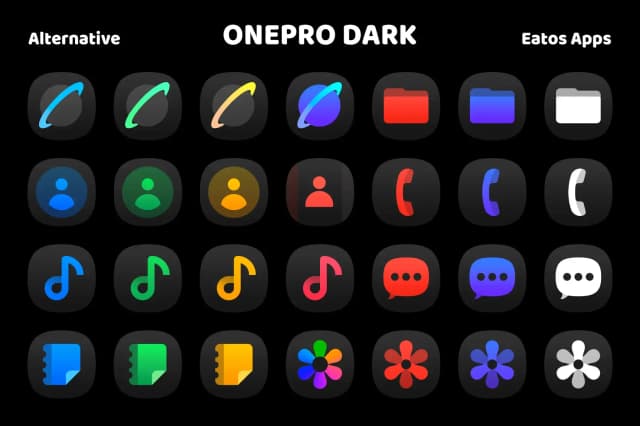 OnePro Dark Icon Pack screenshot