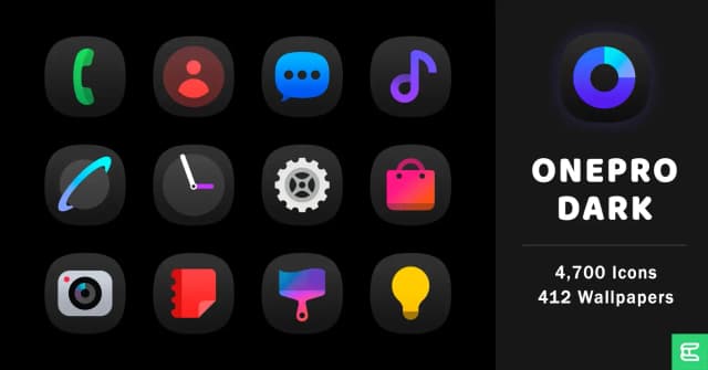 OnePro Dark Icon Pack screenshot