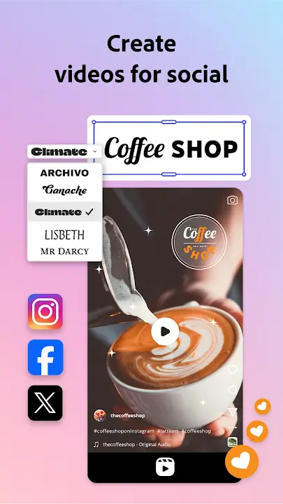 Adobe Express screenshot