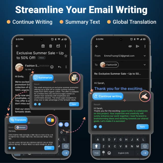 AI Keyboard screenshot