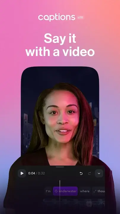Captions screenshot