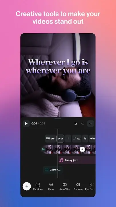 Captions screenshot
