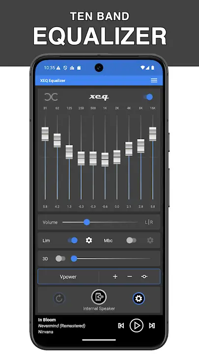 Equalizer XEQ screenshot