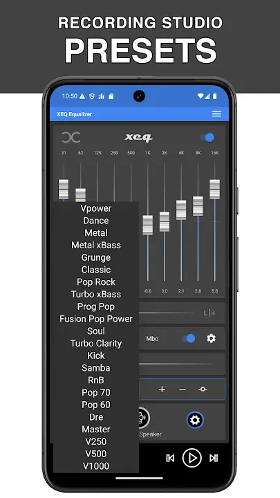 Equalizer XEQ screenshot