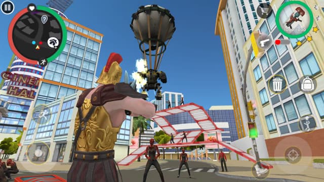 Rope Hero Cheatground MOD screenshot