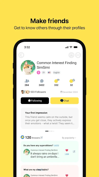 SimSimi screenshot
