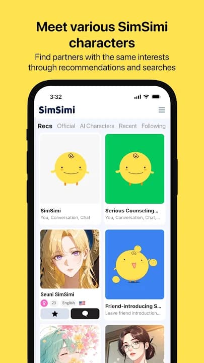 SimSimi screenshot