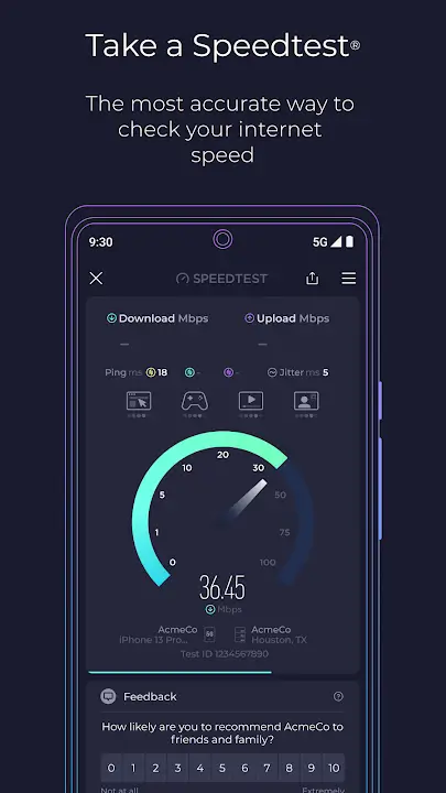 Speedtest screenshot