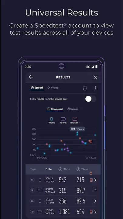 Speedtest screenshot
