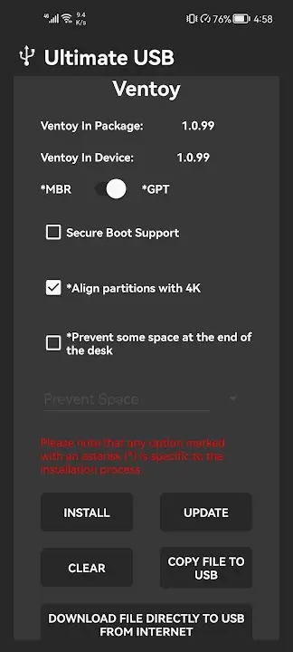 Ultimate USB screenshot