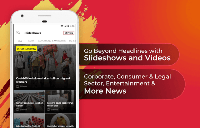 Economic Times screenshot