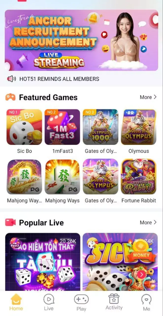 Hot51 screenshot