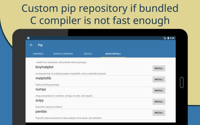 Pydroid 3 screenshot