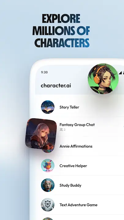 Character AI screenshot