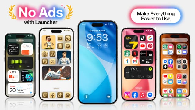 Launcher iOS 17 Pro screenshot