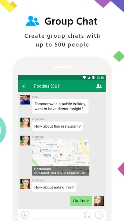 MiChat screenshot