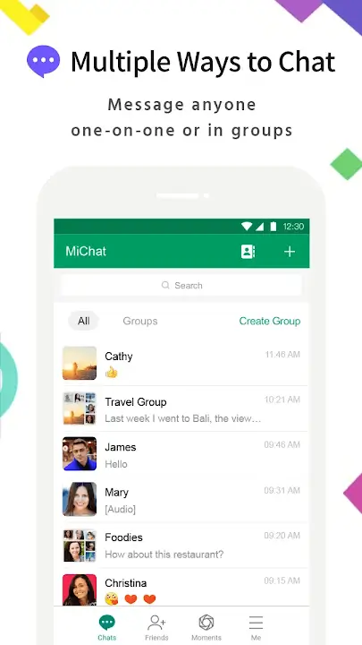 MiChat screenshot