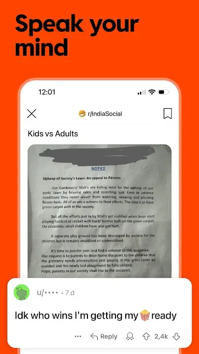 Reddit screenshot
