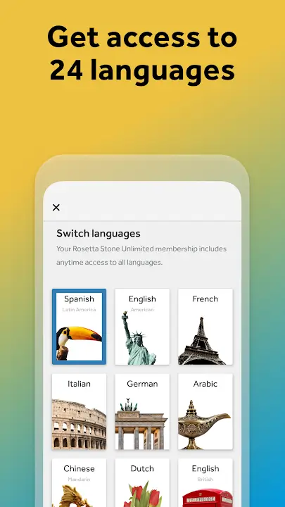 Rosetta Stone screenshot