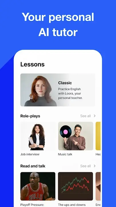 Speak English with Loora AI screenshot