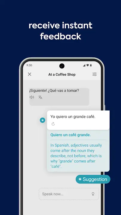 Speak screenshot