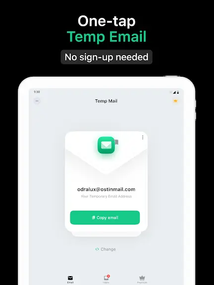 Temp Mail screenshot