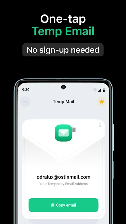 Temp Mail screenshot