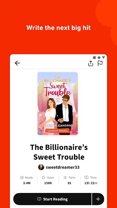 Wattpad screenshot