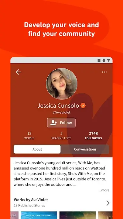 Wattpad screenshot