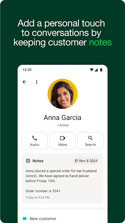 WhatsApp Business screenshot