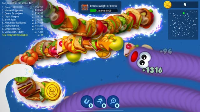 Worms Zone.io screenshot