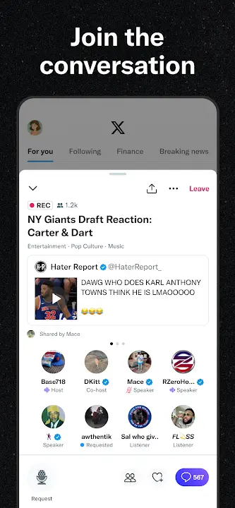 X screenshot