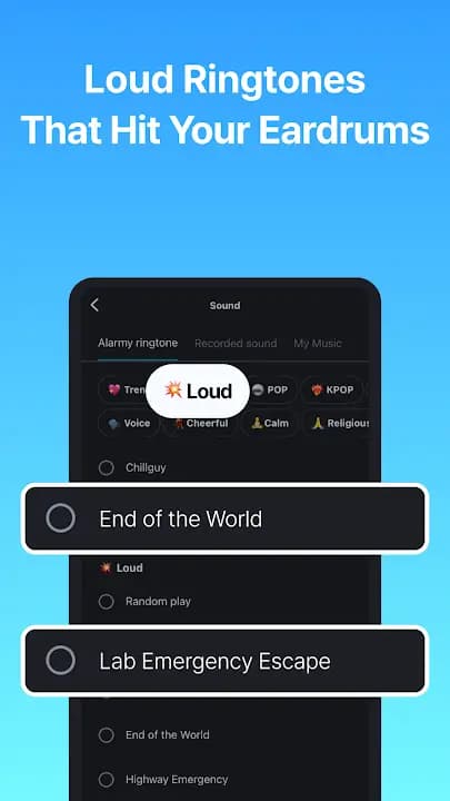 Alarmy screenshot