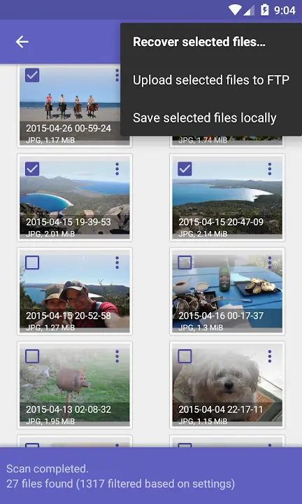 DiskDigger Pro screenshot