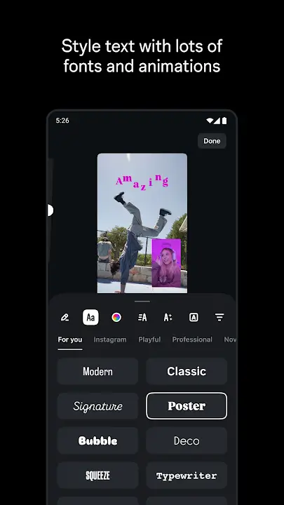 Edits screenshot