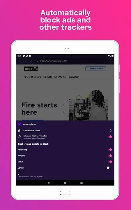 Firefox Focus screenshot