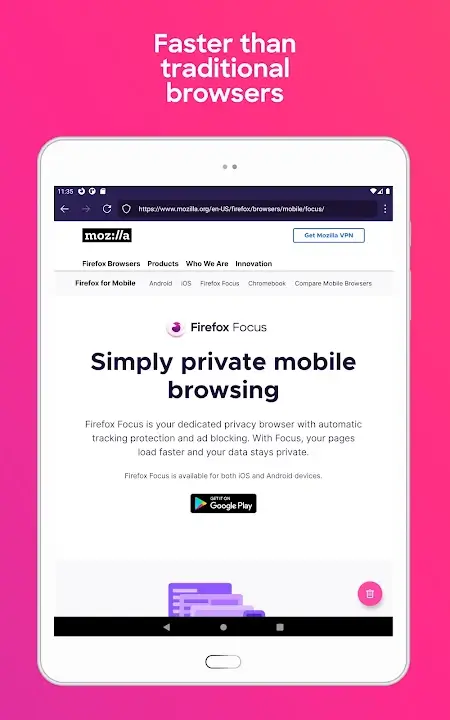 Firefox Focus screenshot