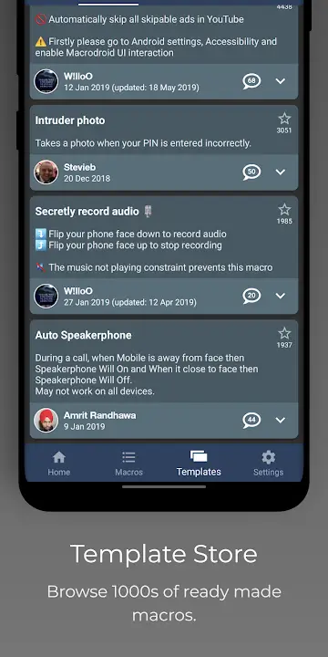 MacroDroid screenshot
