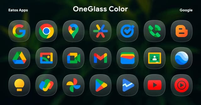 OneGlass 8 Color Icon Pack screenshot