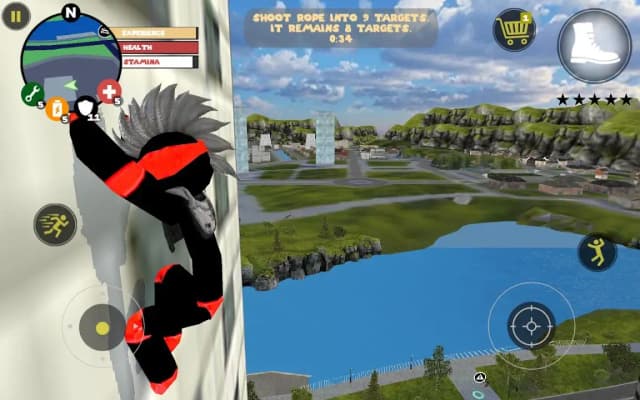 Stickman Rope Hero screenshot