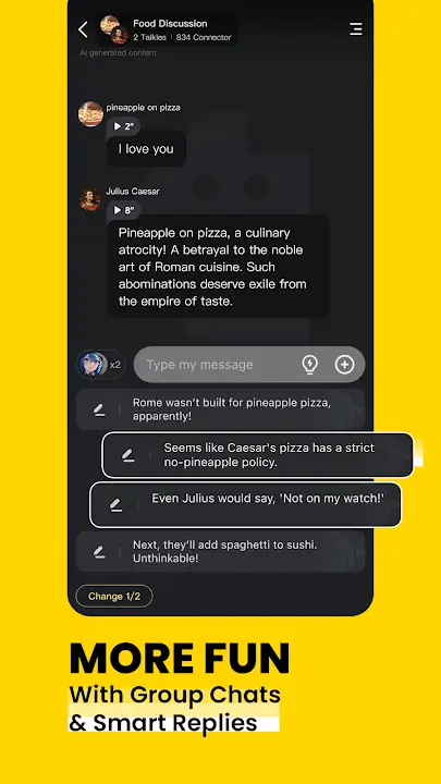 Talkie AI screenshot