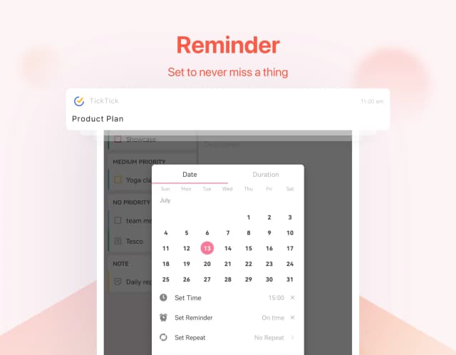 TickTick screenshot