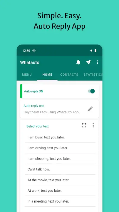 Whatauto Auto Reply screenshot