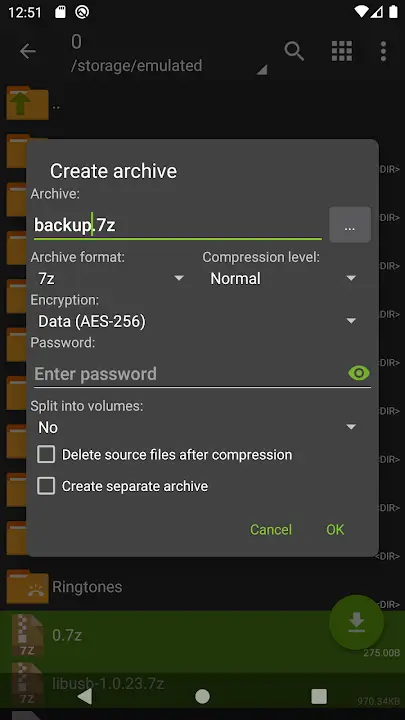 Zarchiver Pro screenshot