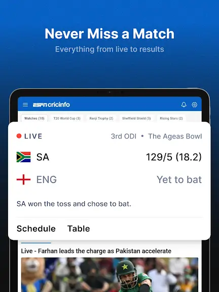 ESPNCricinfo screenshot