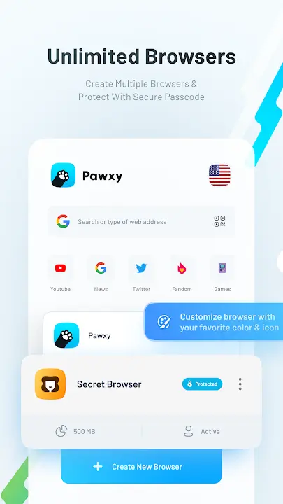 Pawxy VPN screenshot