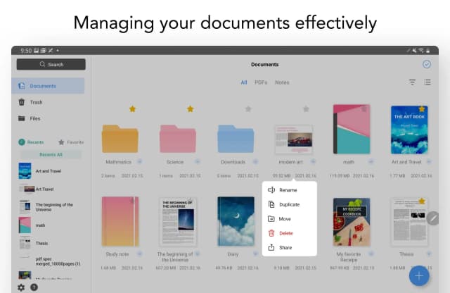 Flexcil screenshot