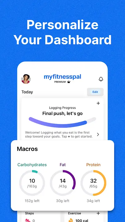 MyFitnessPal screenshot