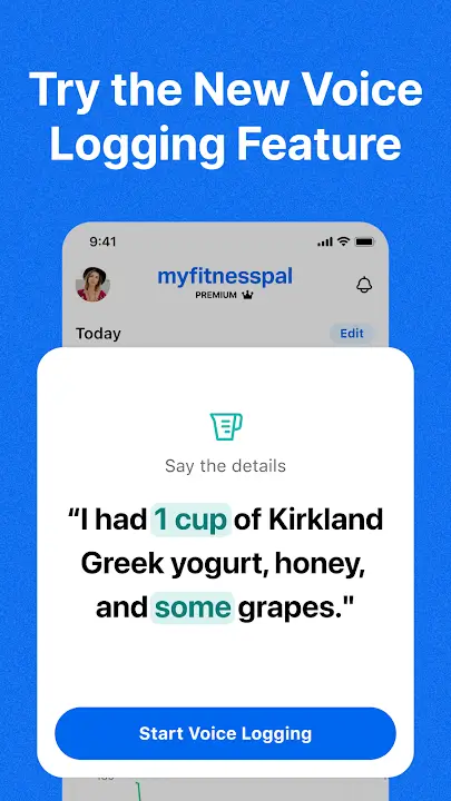 MyFitnessPal screenshot